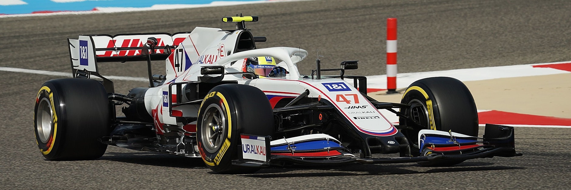 Mick Schumacher ist in Bahrain noch sehr weit weg von der Überholspur ...