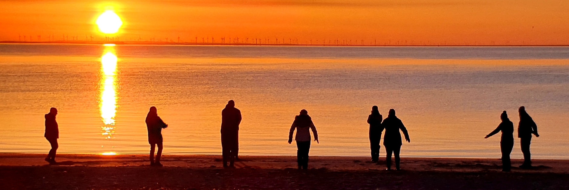 Tägliche Atemtherapie am Strand der Insel Föhr – so fing die Long-Covid-Reha jeden Morgen an.&nbsp;