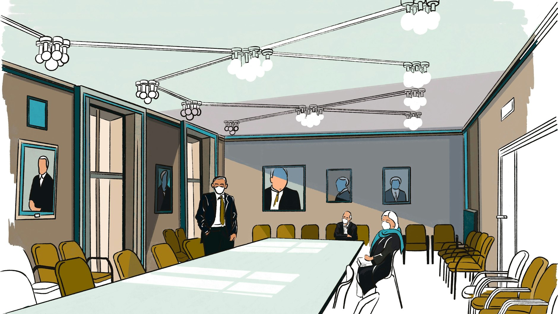 Der 2019 frisch renovierte Balkonsaal  ist das „repräsentative Schmuckstück“ des Rathauses Tiergarten, sagt Bezirksbürgermeister Stephan von Dassel.