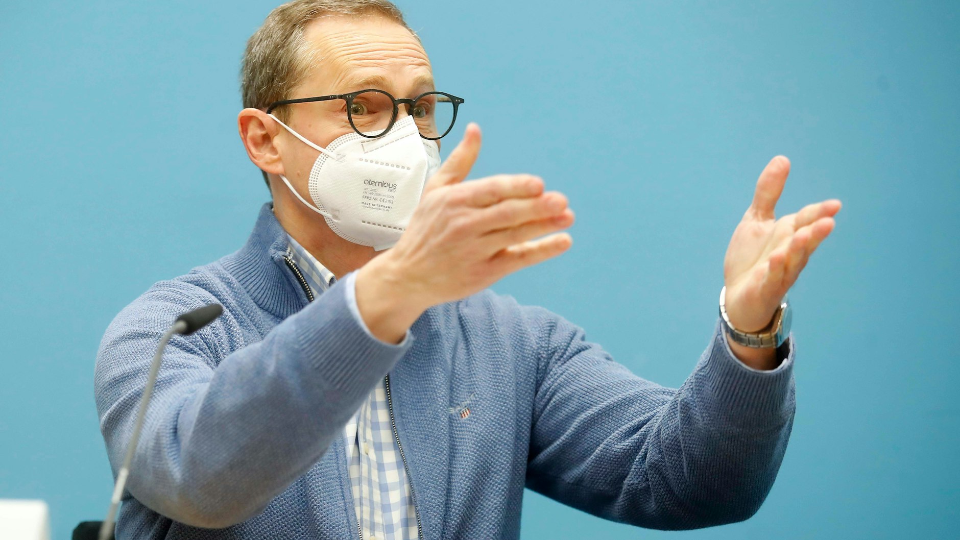 Der Regierende Bürgermeister von Berlin, Michael Müller, empfiehlt den Bürgern sich vor Zusammenkünften an Ostern testen zu lassen.&nbsp;