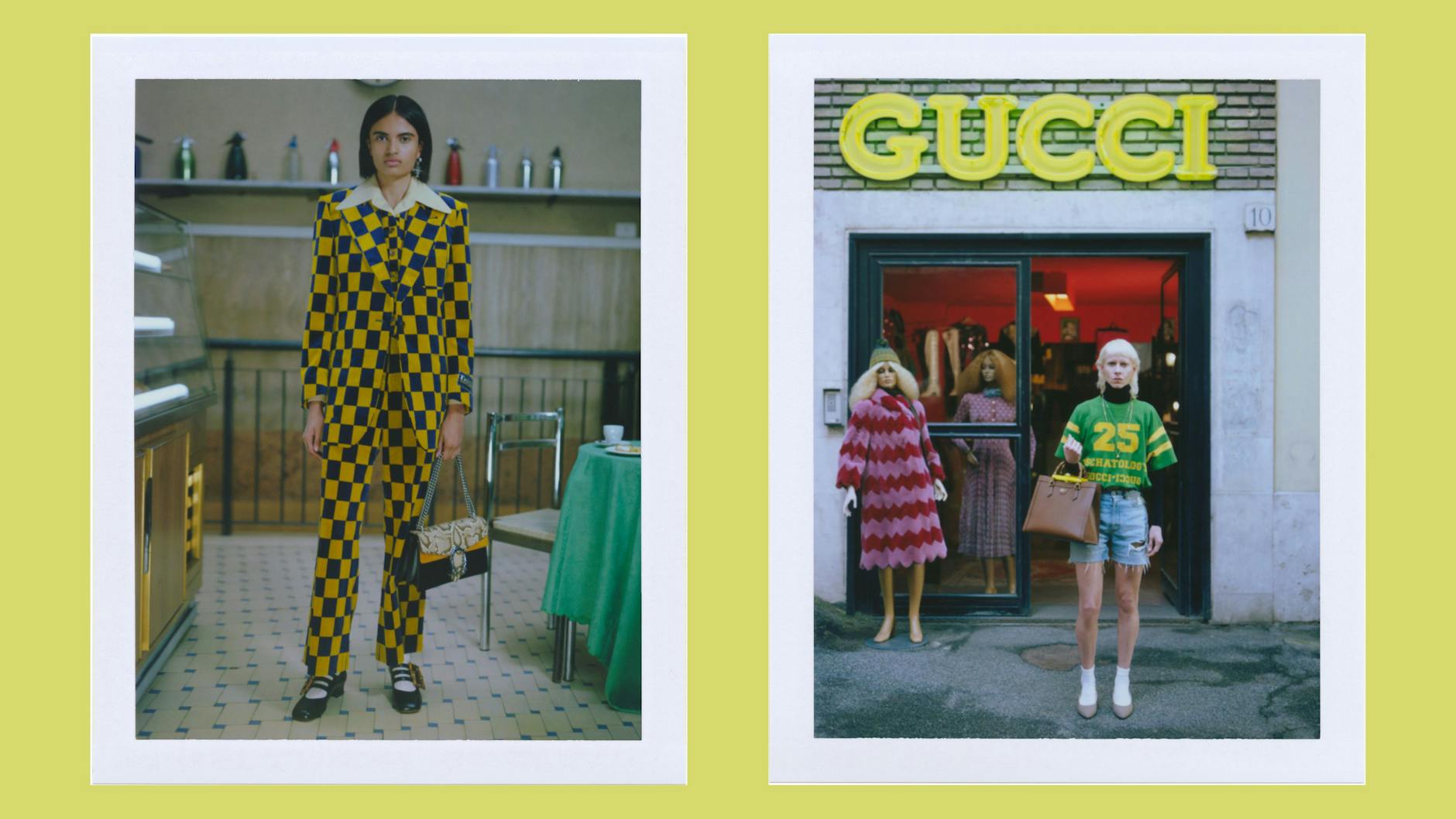 Checks and gender balances: The latest collection was presented in the online mini-series Gucci Fest in November 2020. <br>