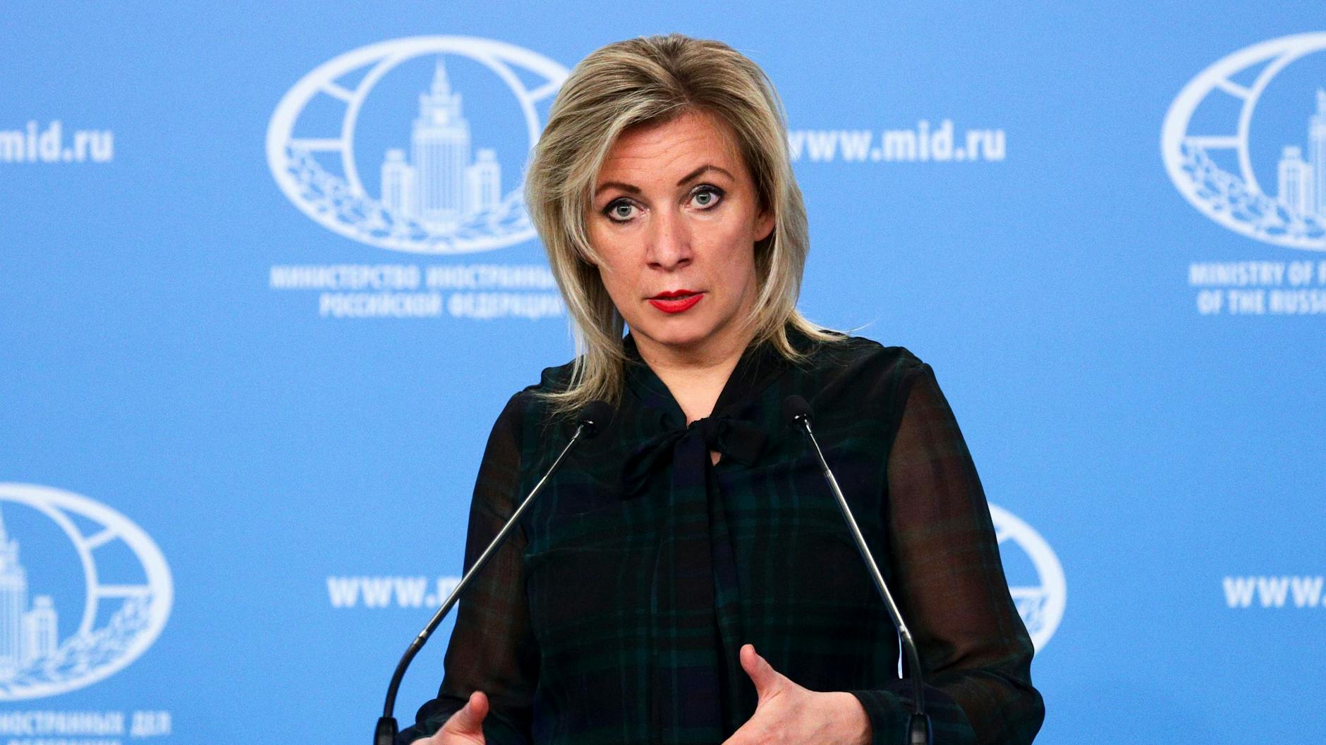 Maria Sacharowa, Sprecherin des russischen Außenministeriums.