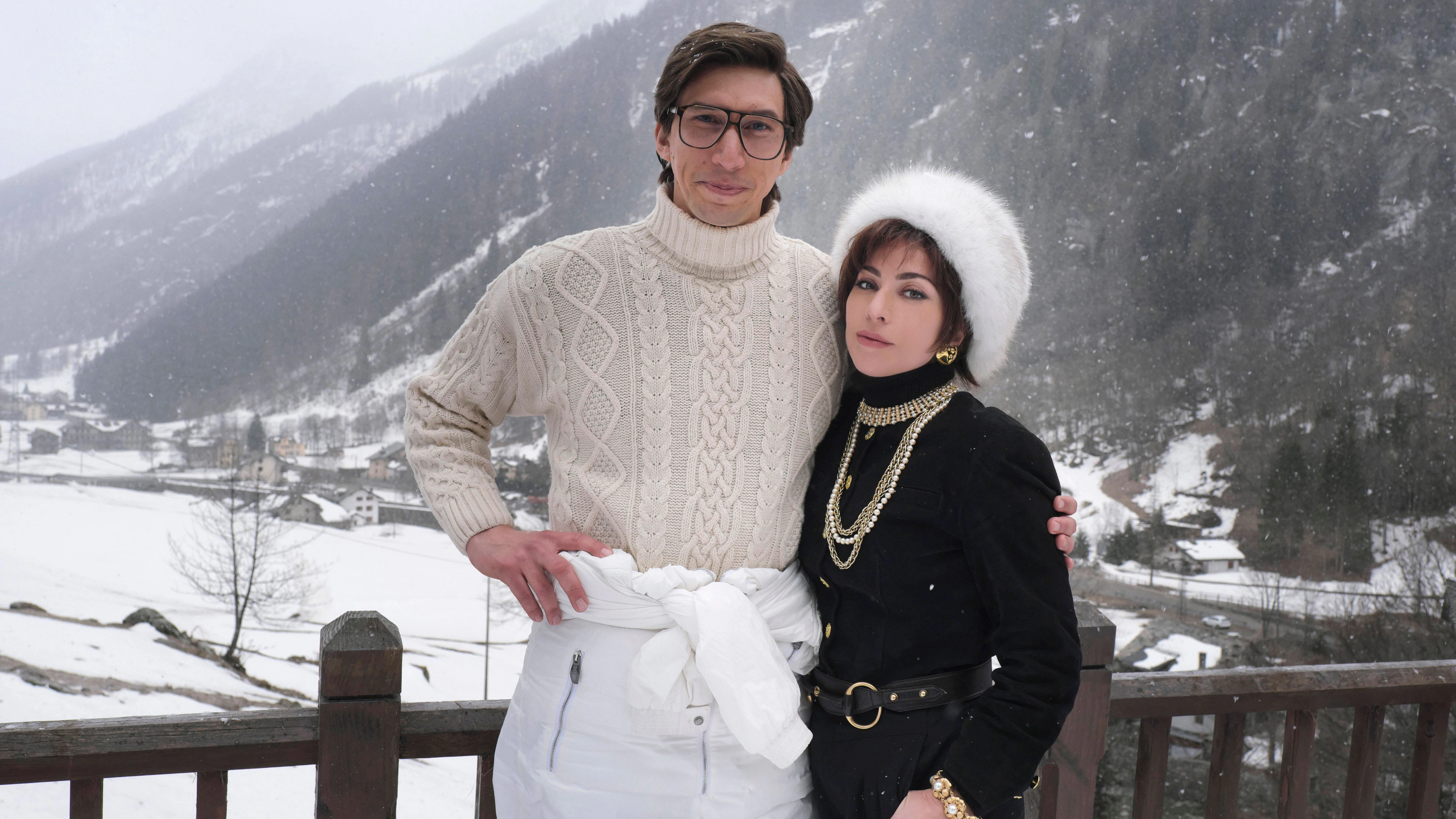 1980s nightmare couple: Maurizio Gucci (Adam Driver) and Patrizia Reggiani (Lady Gaga) in&nbsp;<em>House of Gucci</em>. <br>