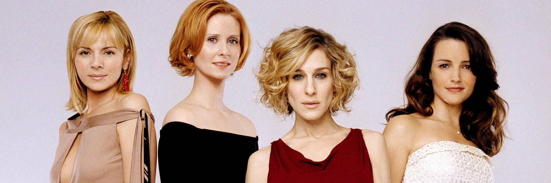 Die „Sex and the City“-Stars&nbsp; Kim Cattrall, Cynthia Nixon, Sarah Jessica Parker, Kristin Davis im Jahr 1990.