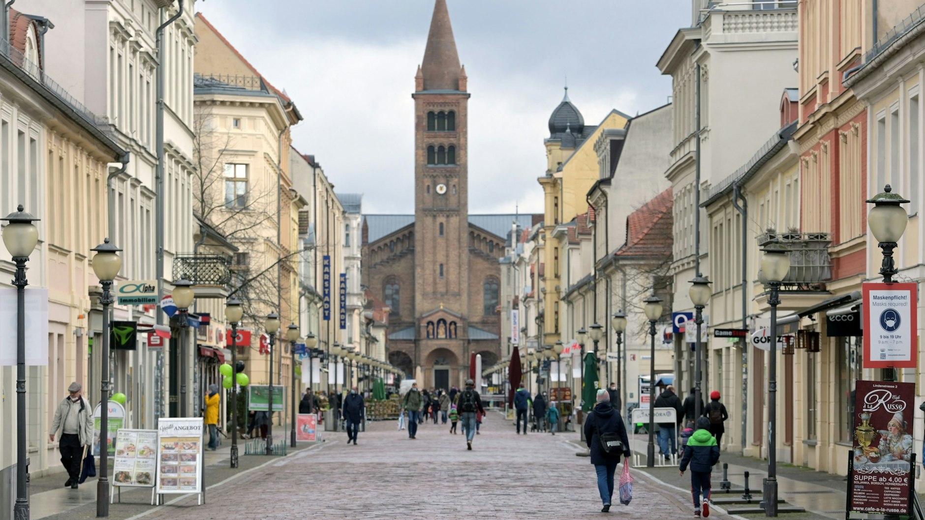 Potsdam Einkaufen mit NegativTest noch wenig genutzt