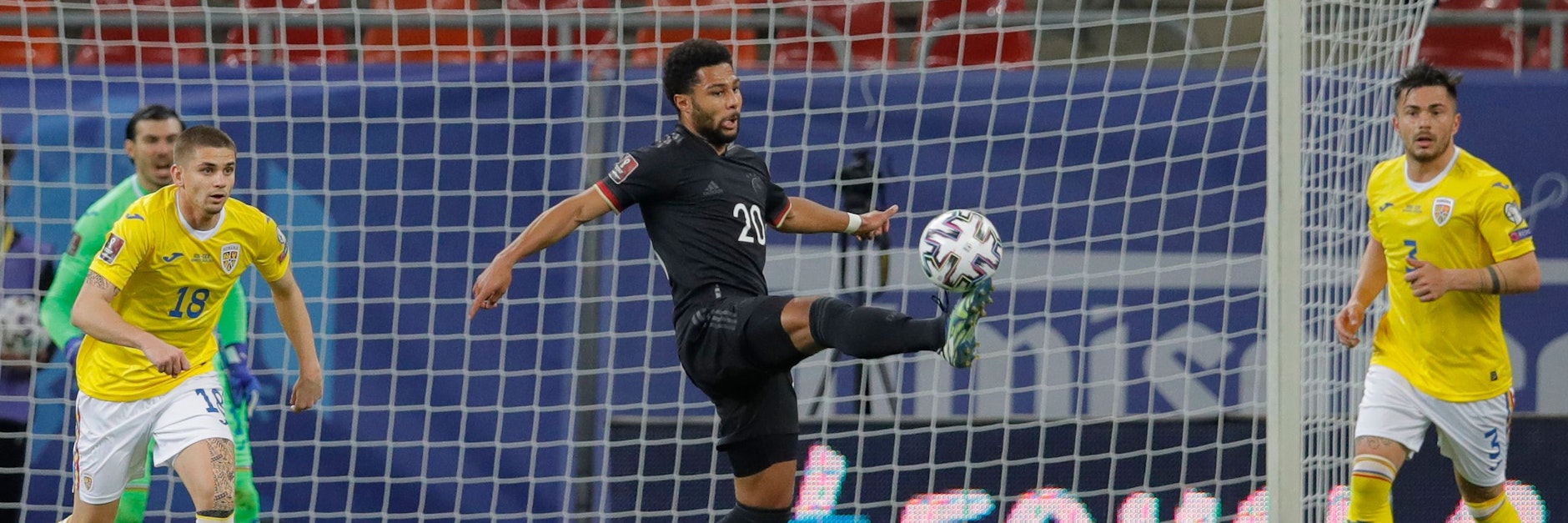 Serge Gnabry erzielte das Tor des Abends in Bukarest.