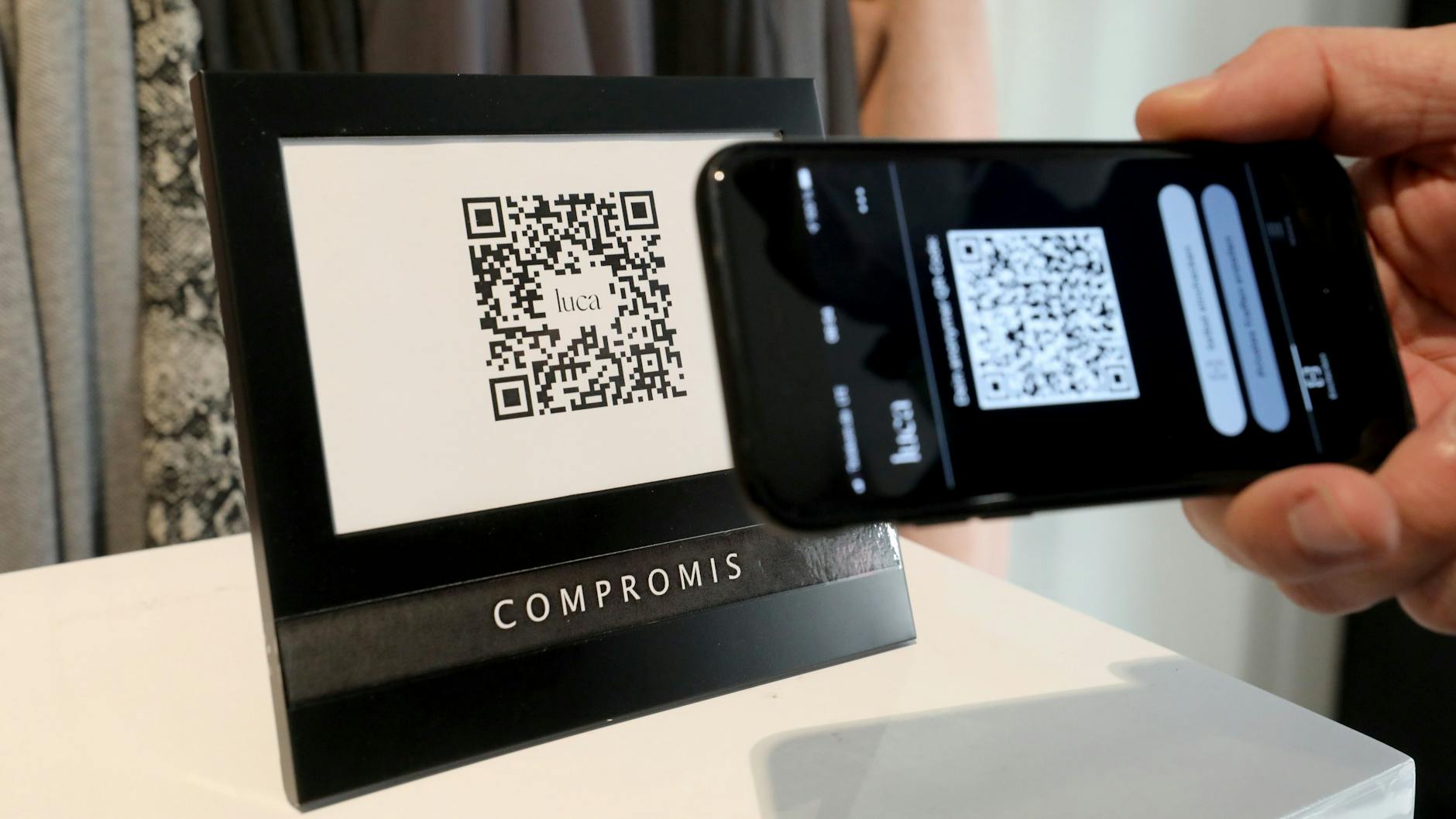 Die „Luca“-App im Einsatz (Archivbild).