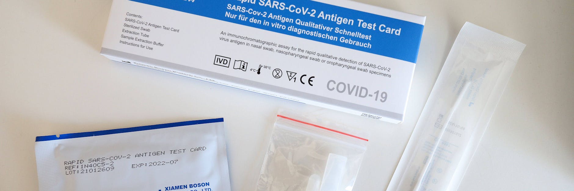 So sieht er aus, der Schnelltest für alle. Doch bis er in die Läden kommt, wird es noch eine Weile dauern. 