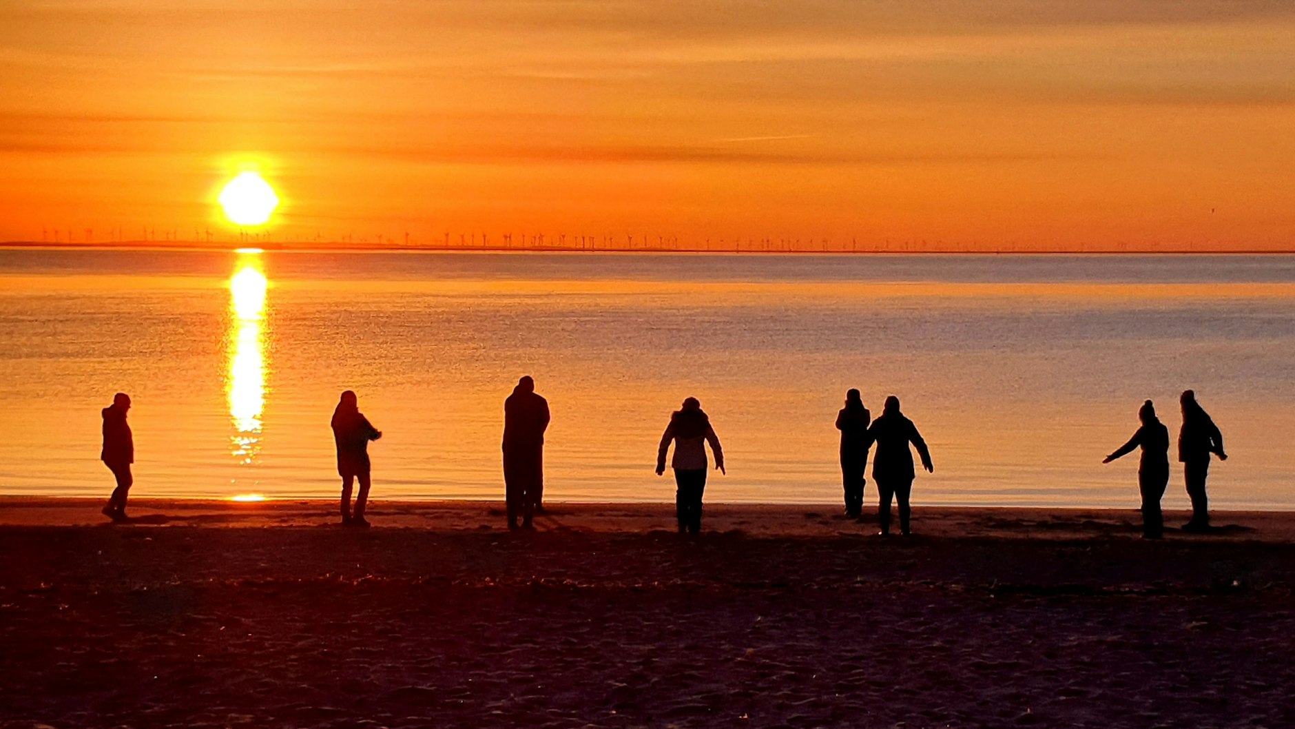 Tägliche Atemtherapie am Strand der Insel Föhr – so fing die Long-Covid-Reha jeden Morgen an.&nbsp;