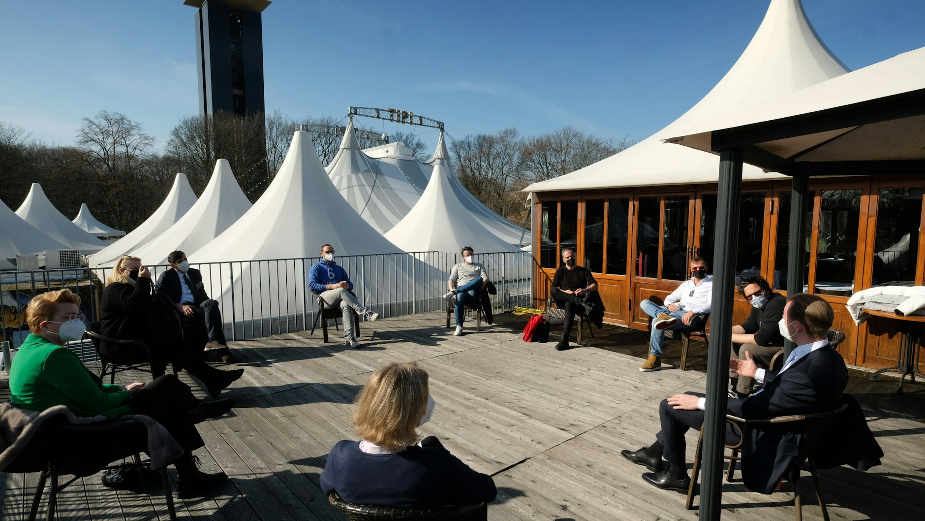 Im Tipi am Kanzleramt fand am Mittwoch ein Netzwerk-Treffen statt.<br>