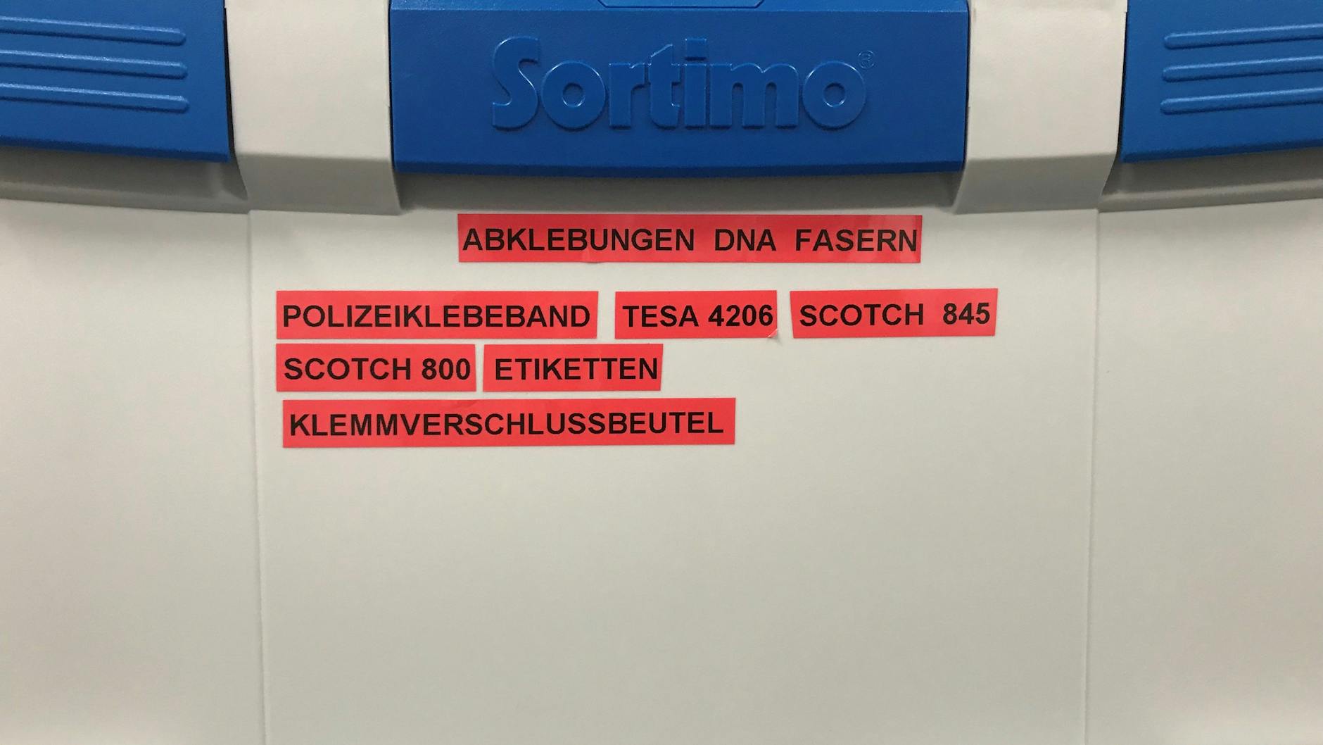 Die Hilfsmittel der Spurensucher.