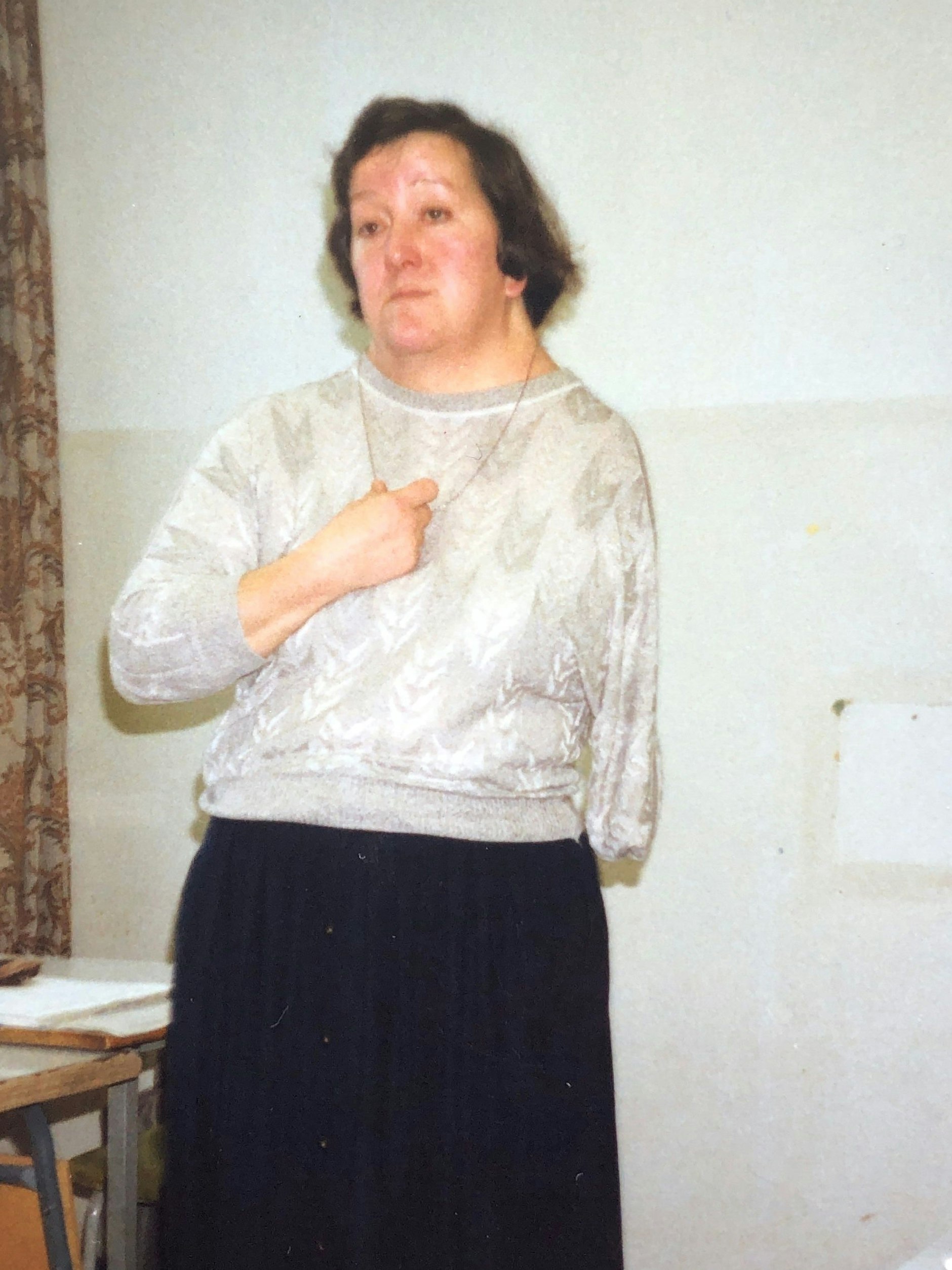 Christiane Lindemann, die Deutschlehrerin von Wiebke Hollersen.<br>