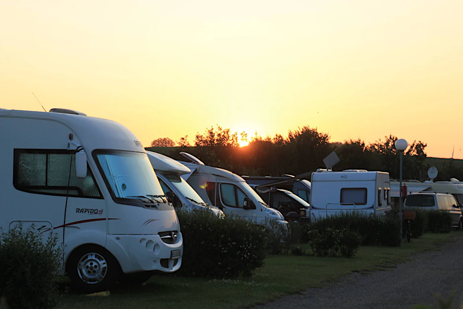 Sonnenuntergang am Campingplatz in Grömitz Grömitz.&nbsp;