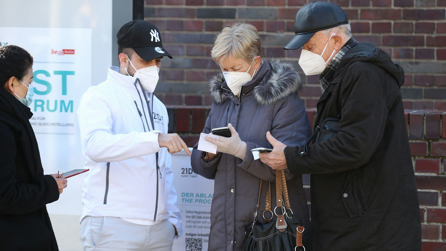 Das Testzentrum in Lichtenberg hat am Montagmorgen seinen Betrieb aufgenommen.<br>