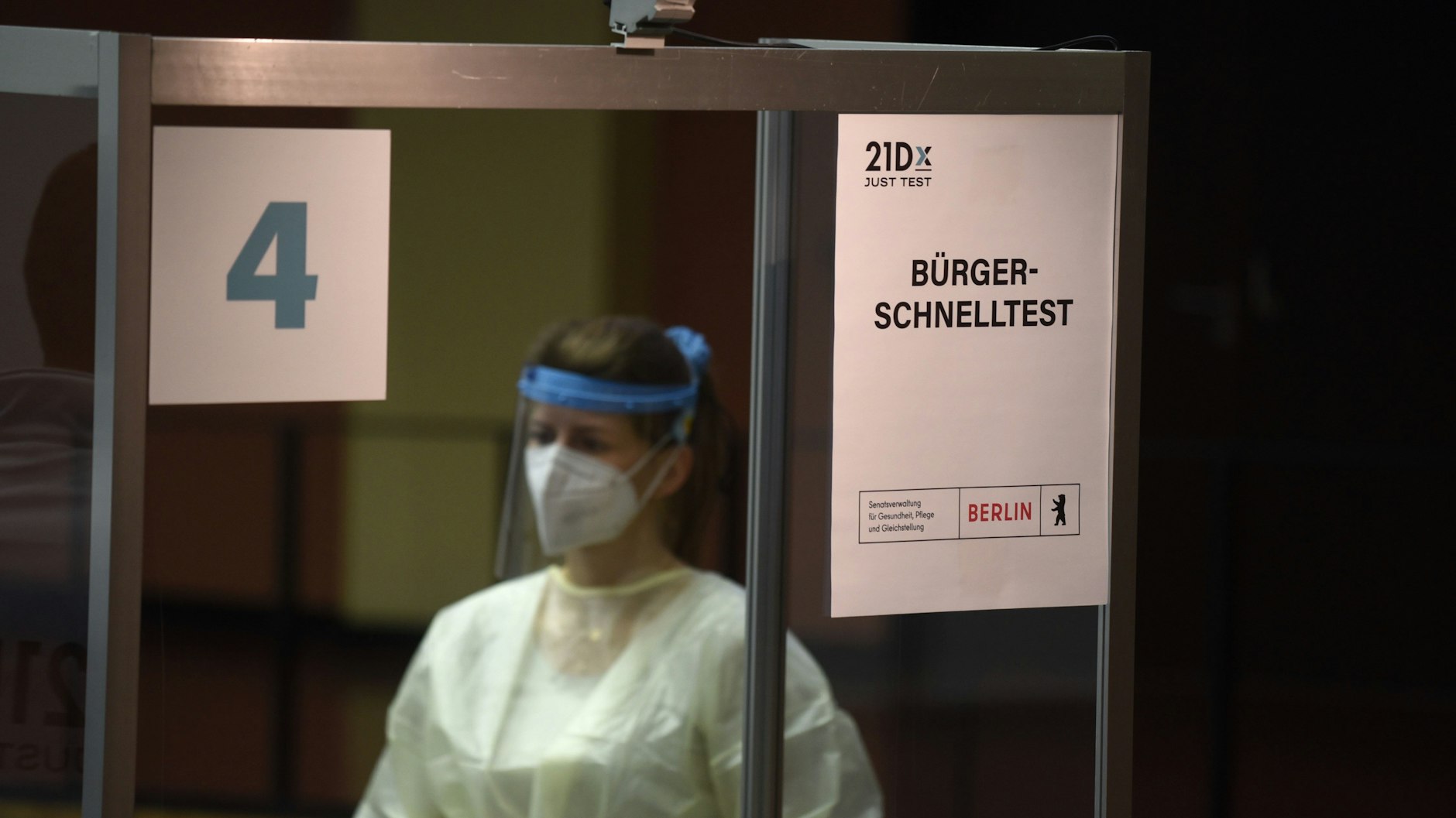Die Corona-Testzentren in Berlin haben geöffnet.