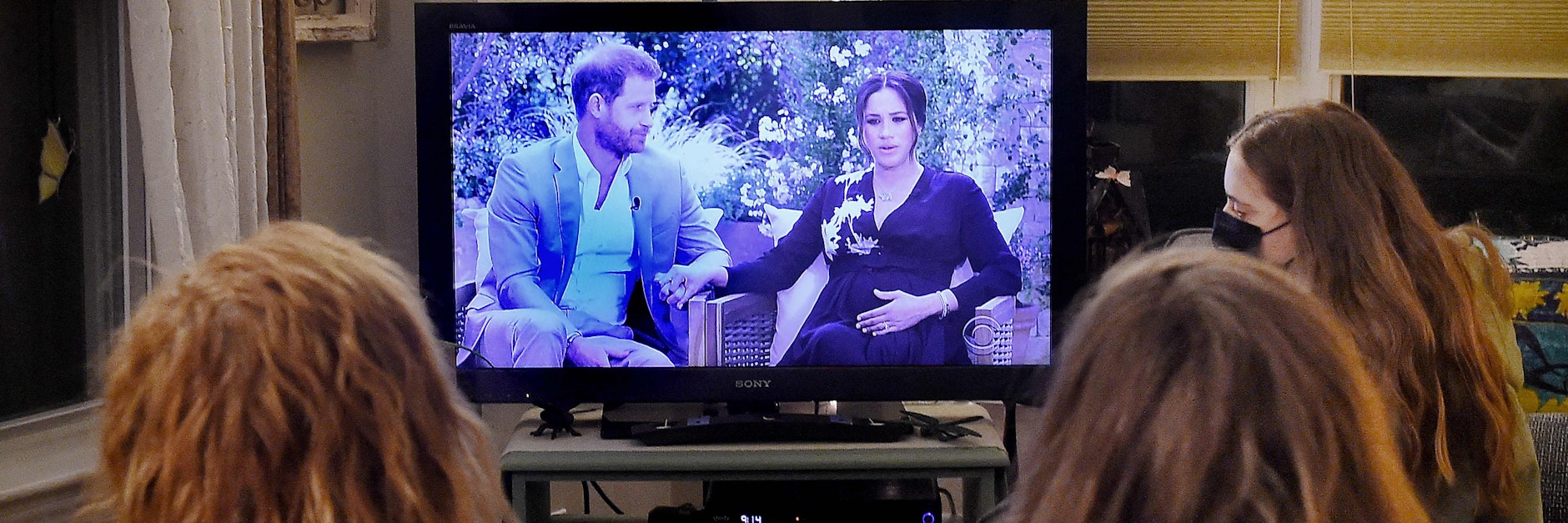 Zahlreiche Menschen schauten das Interview von Harry und Meghan gemeinsam im Fernsehen.