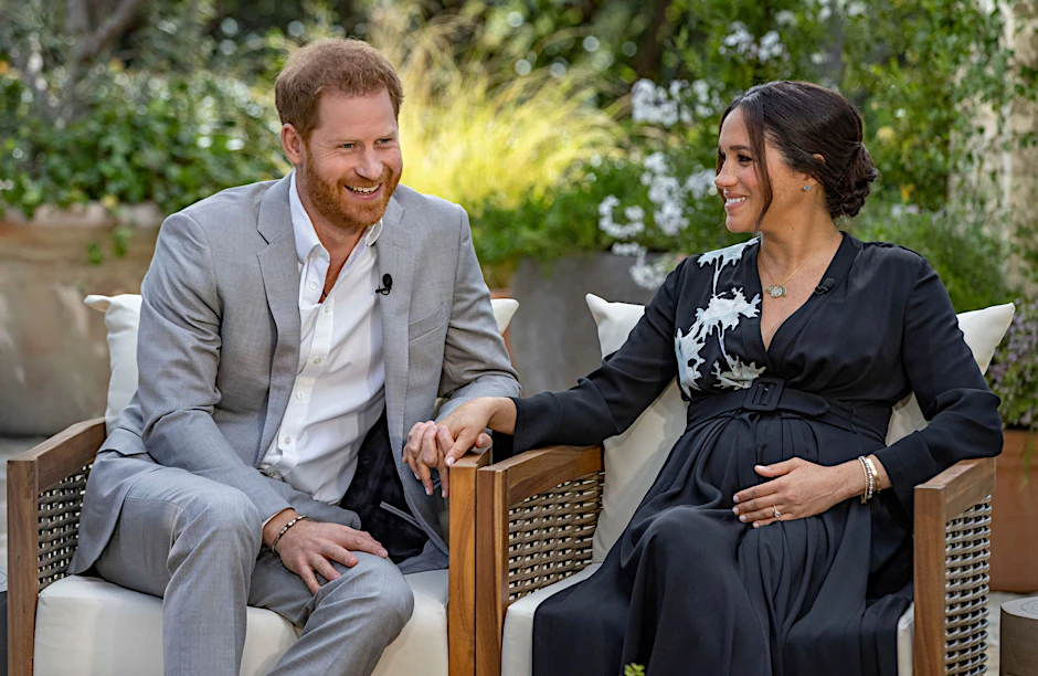 Harry und Meghan können wieder lachen: Sie scheinen im Interview sichtlich erleichtert.