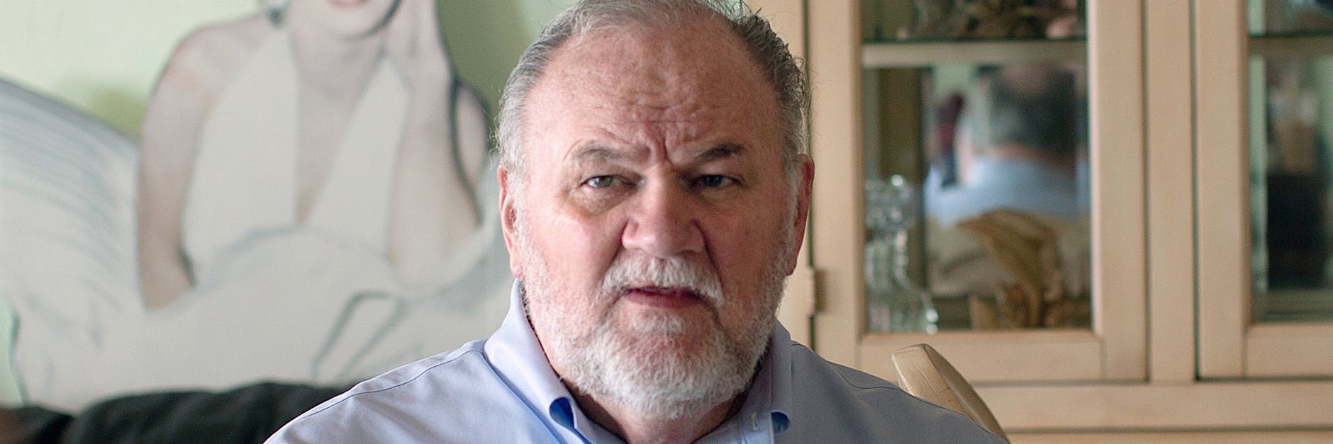 Thomas Markle, Vater von Herzogin Meghan, während eines Interviews mit Channel 5. 