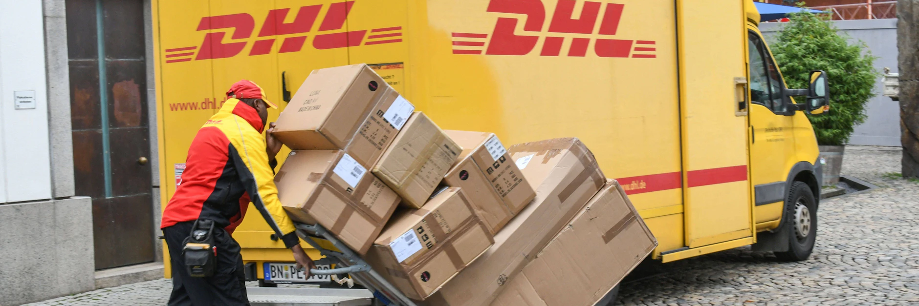 Paketzustellung der DHL.&nbsp;