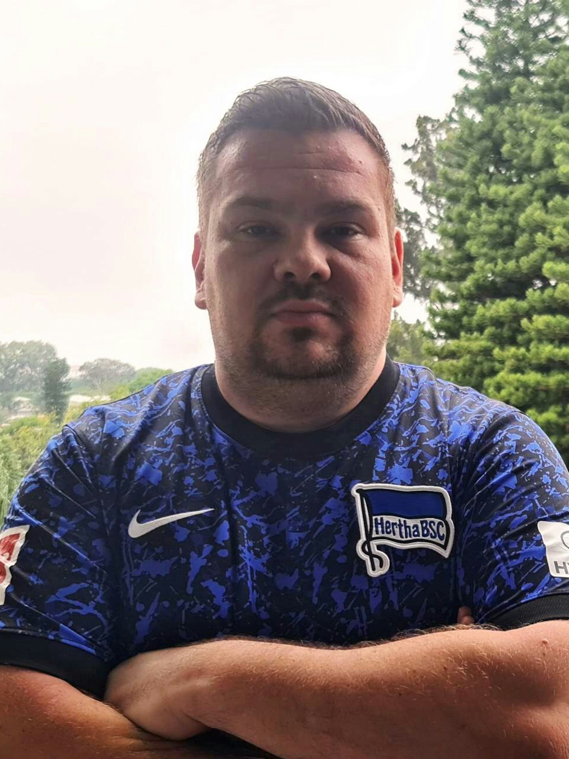 Hertha-Fan&nbsp;Steffen Scholz lebt seit 17 Jahren am Kap.