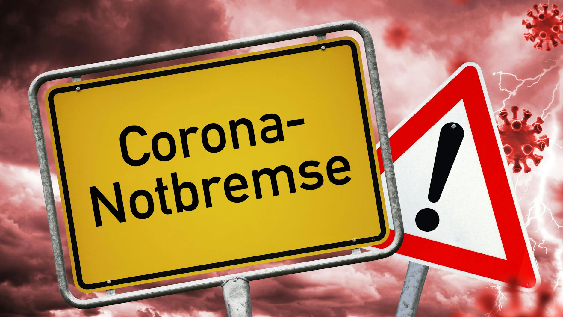 Die Notbremse würde für viele Landkreise weitere Verschärfungen bedeuten (Symbolbild).