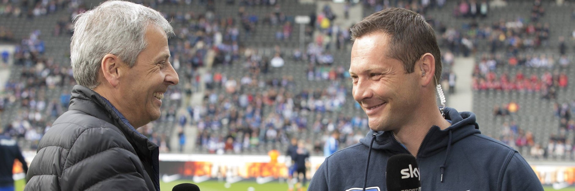 Pal Dardai (r.) beruft sich derzeit auf seinen ehemaligen Mentor Lucien Favre.