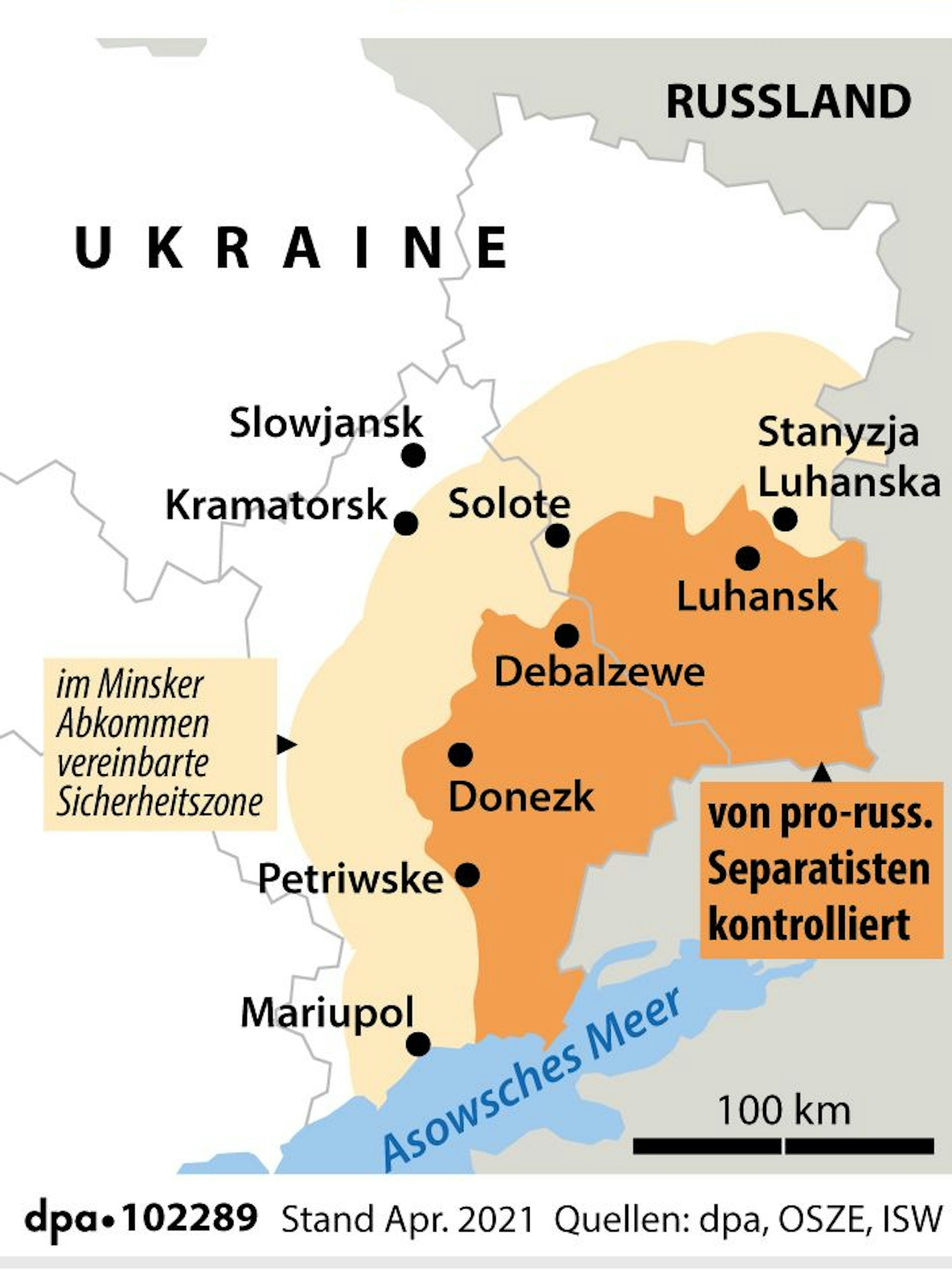 Das umkämpfte Gebiet.&nbsp;