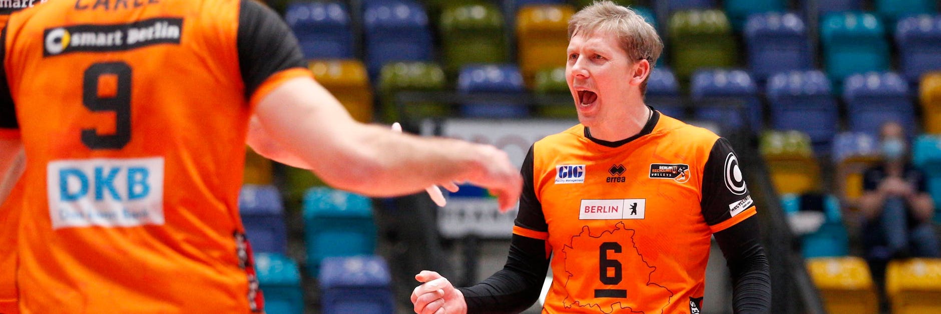 Konzentriert und engagiert: der russische BR Volleys-Kapitän Sergej Grankin.