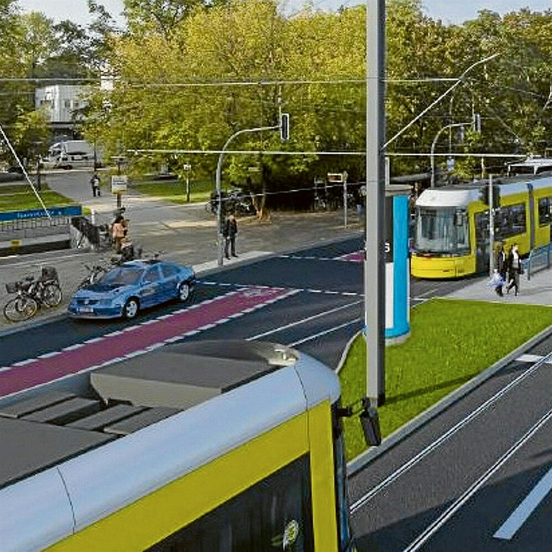 Weiter in den Westen Berlins: 2028 soll die Straßenbahn bis Jungfernheide fahren