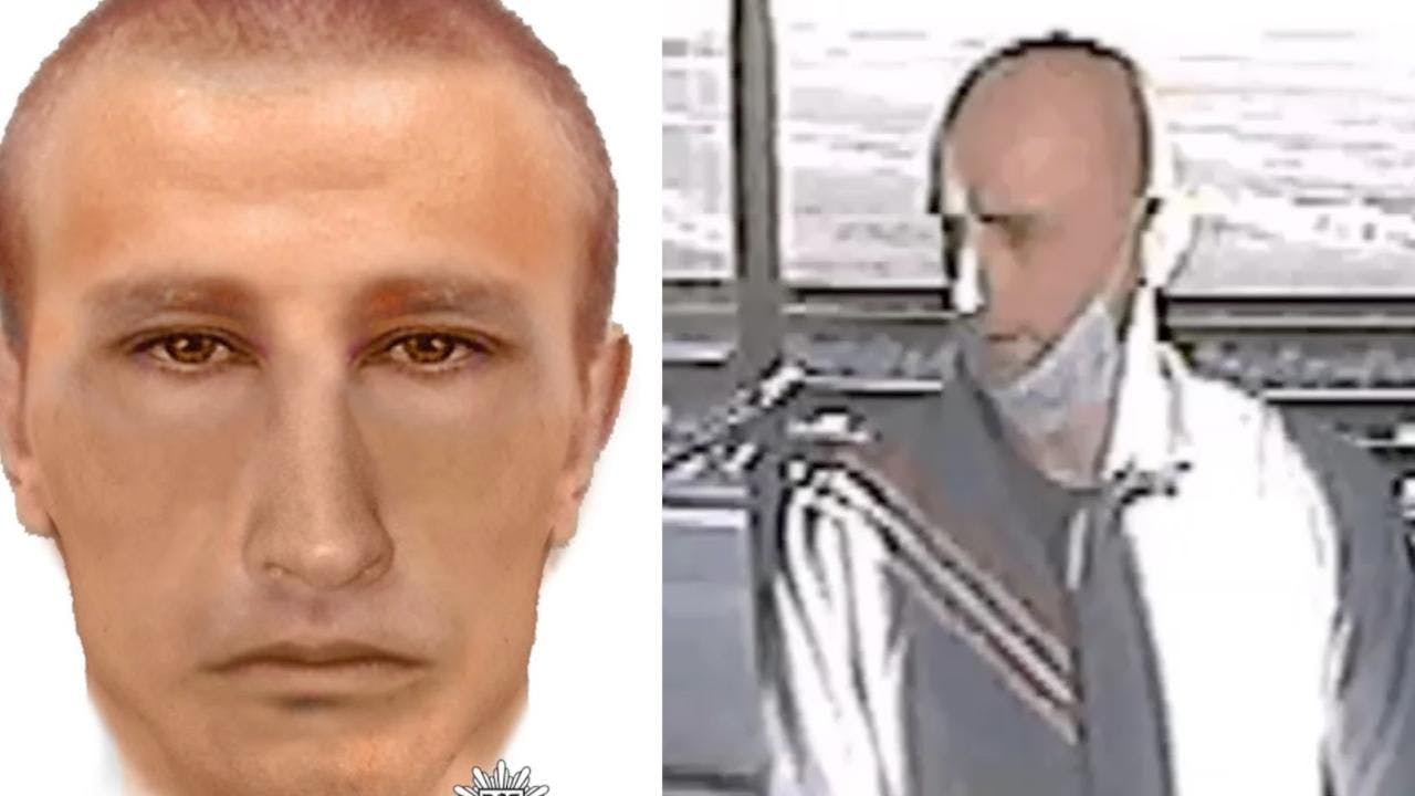 Mit dem Foto aus einer Überwachungskamera und einem Phantombild suchte die Polizei im vorigen Sommer nach dem Serienvergewaltiger.