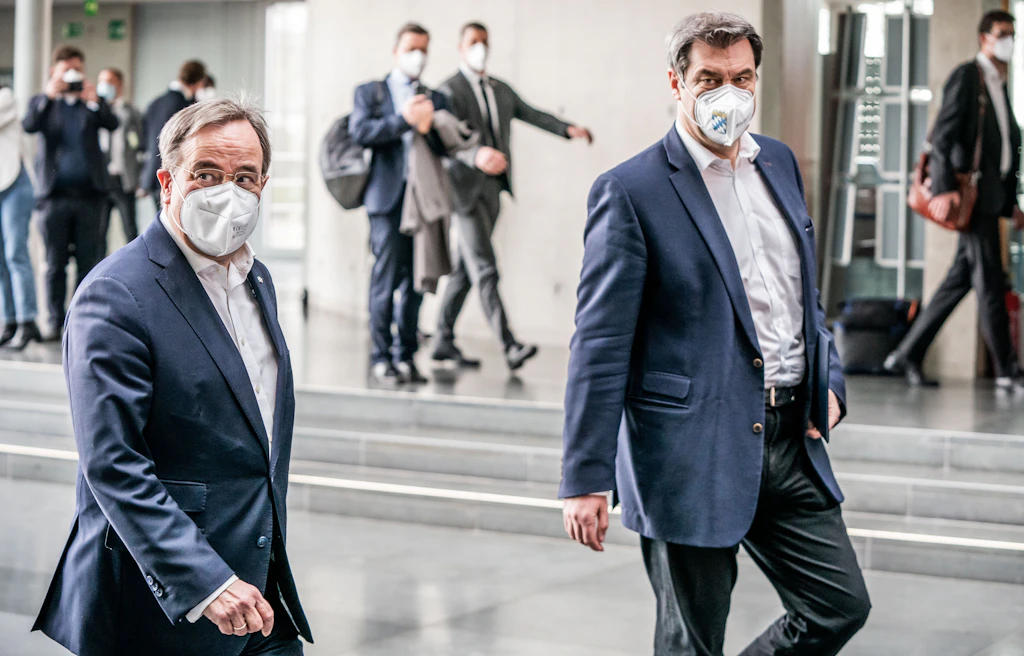 CDU: Kanzlerfrage nach nächtlichem Treffen von Söder und Laschet weiter offen