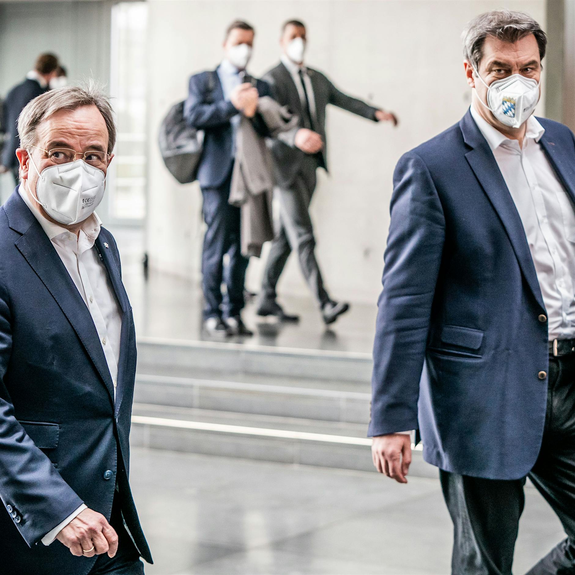 CDU: Kanzlerfrage nach nächtlichem Treffen von Söder und Laschet weiter offen