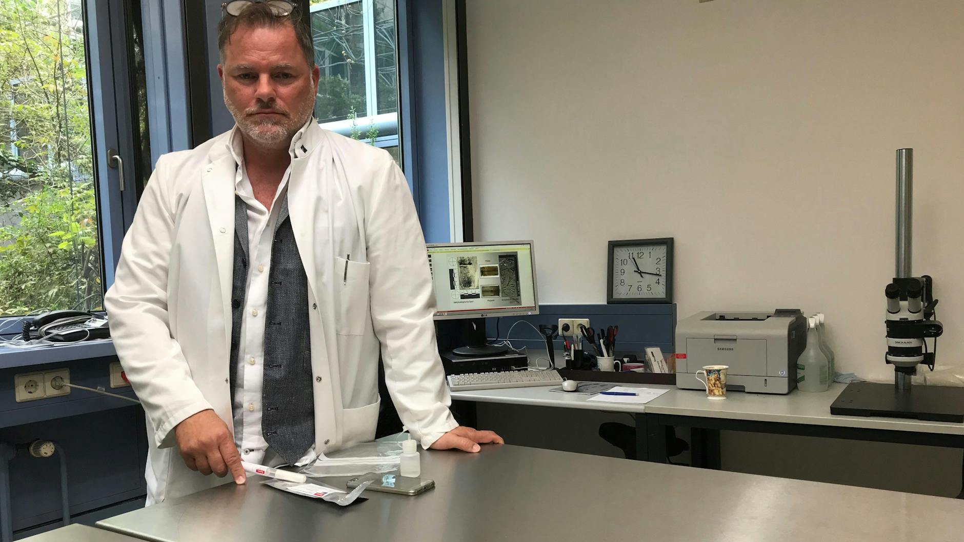 Jean-Peer Krause ist bei der Tatortgruppe des Kriminaltechnischen Instituts im Berliner Landeskriminalamt.