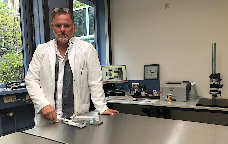 Jean-Peer Krause ist bei der Tatortgruppe des Kriminaltechnischen Instituts im Berliner Landeskriminalamt.