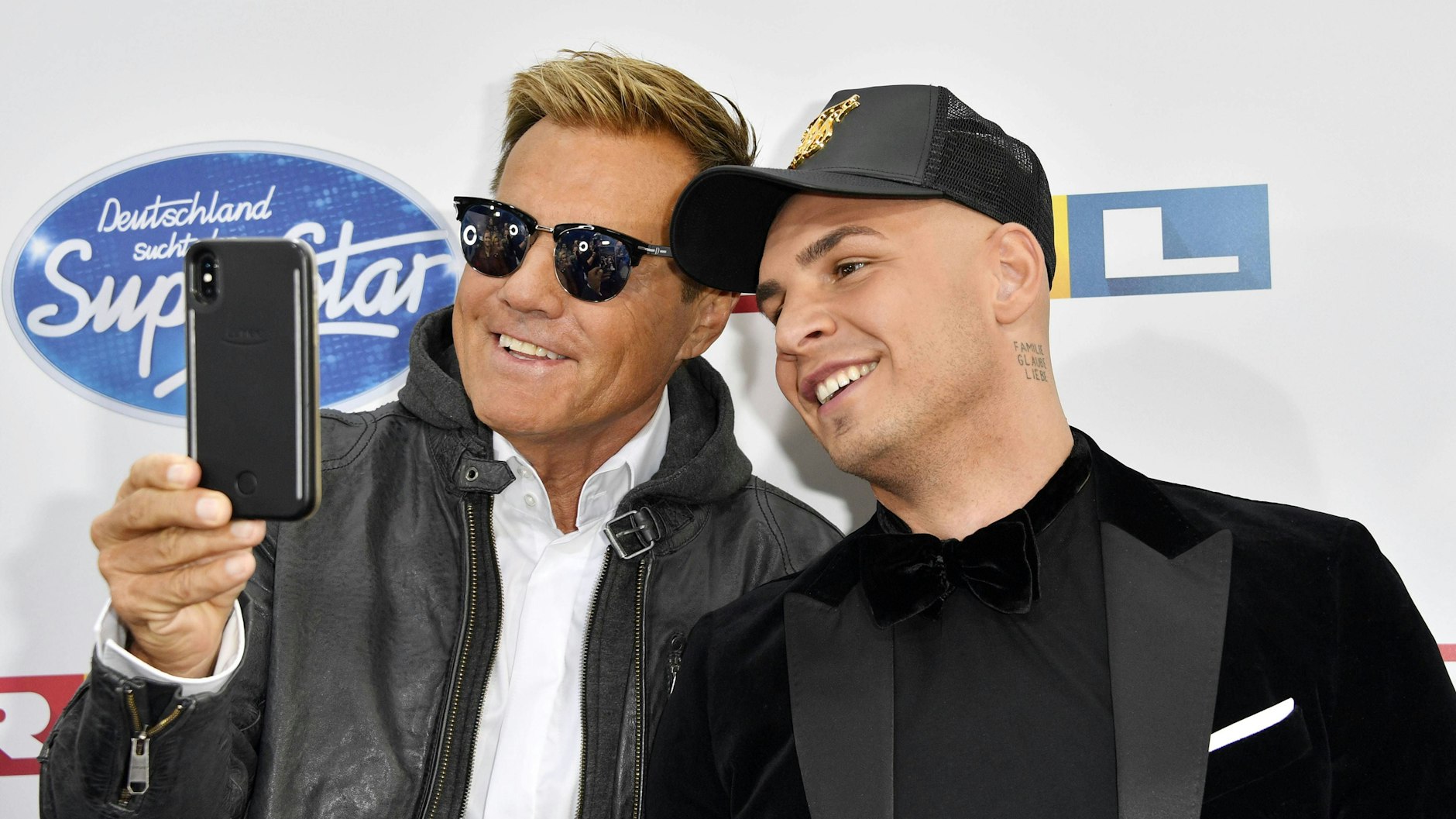 Auch als Juror bei DSDS (hier mit Dieter Bohlen) trug Pietro stets eine Kappe.