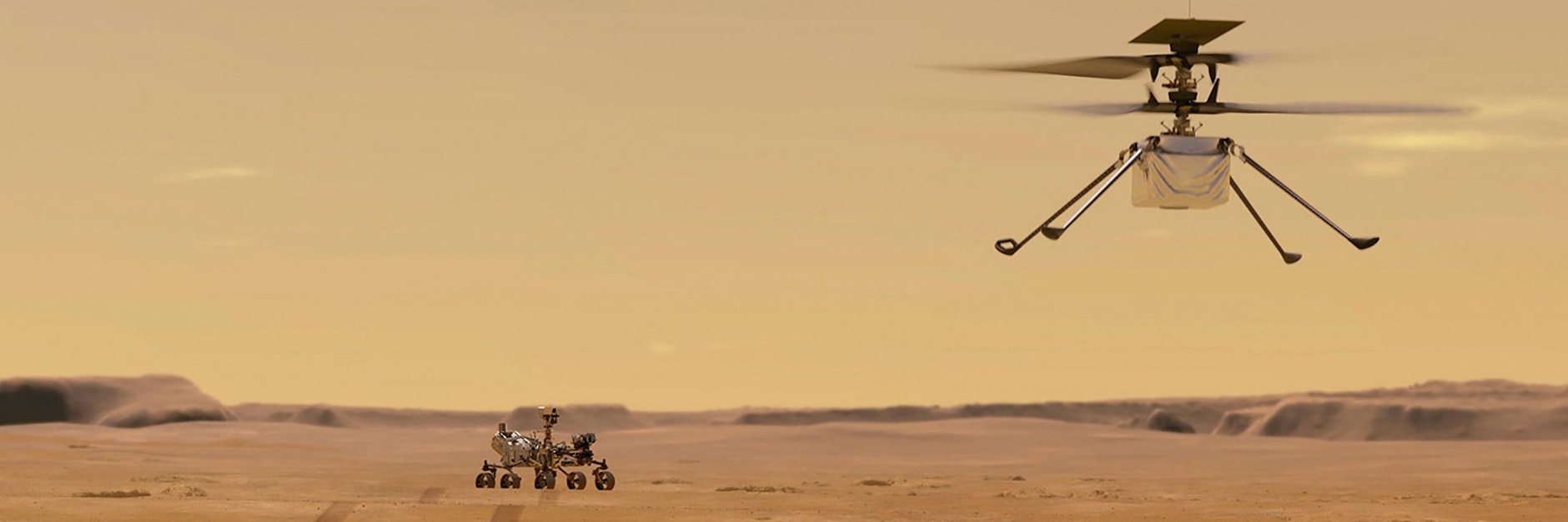 Der Nasa-Roboter „Perseverance“ (rechts) hat auf dem Mars erstmals Sauerstoff extrahiert.