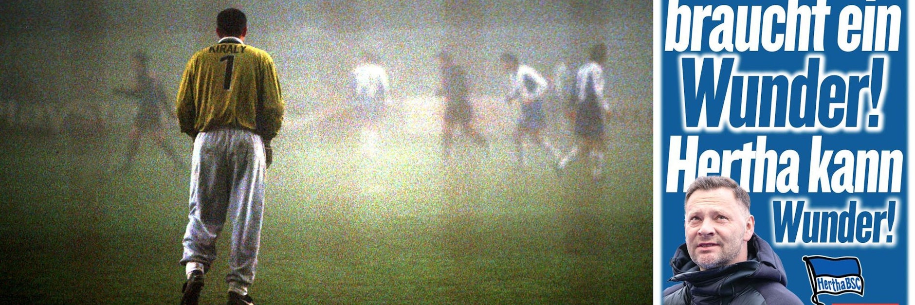 Hertha-Keeper Gabor Kiraly behielt im Nebel gegen Barcelona den Überblick. 