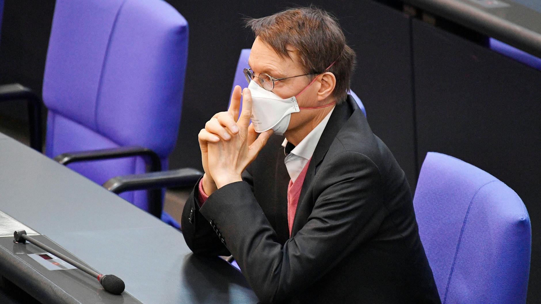 Der Gesundheitspolitiker Karl Lauterbach am Mittwoch im Bundestag.