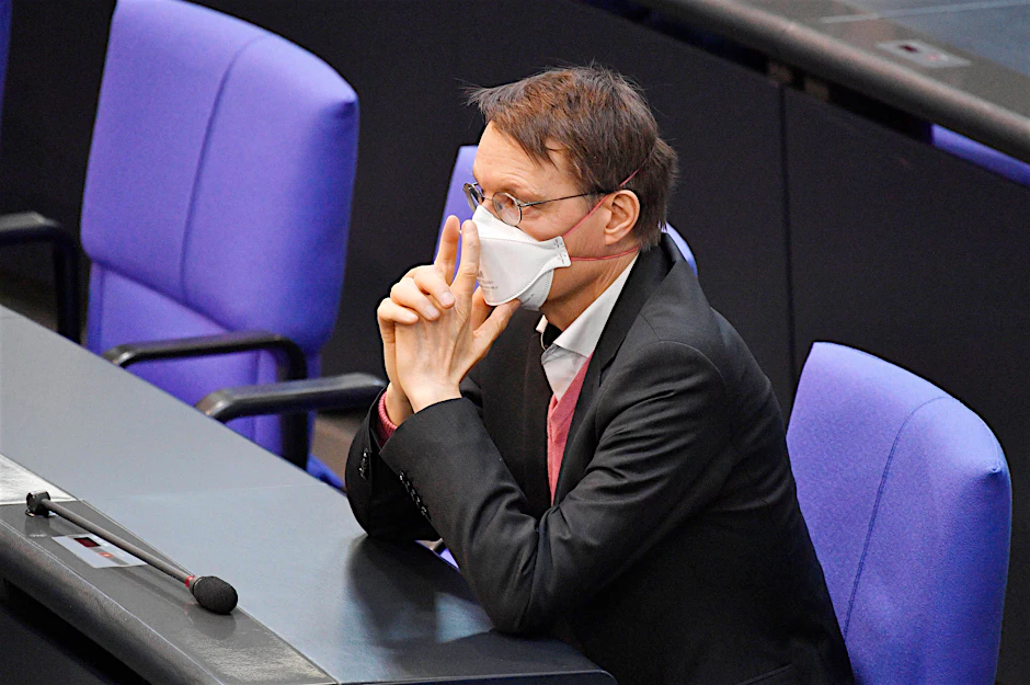 Der Gesundheitspolitiker Karl Lauterbach am Mittwoch im Bundestag.