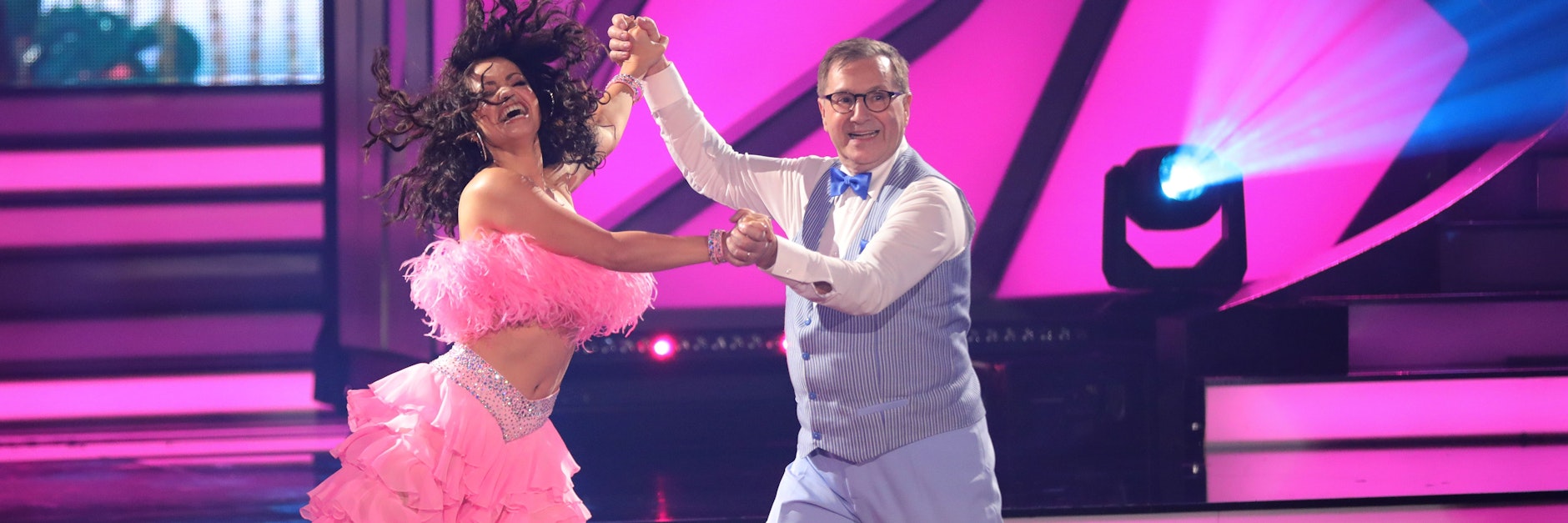 Jan Hofer und Profitänzerin Christina Luft tanzen bei der RTL-Tanzshow „Let's Dance“.&nbsp;