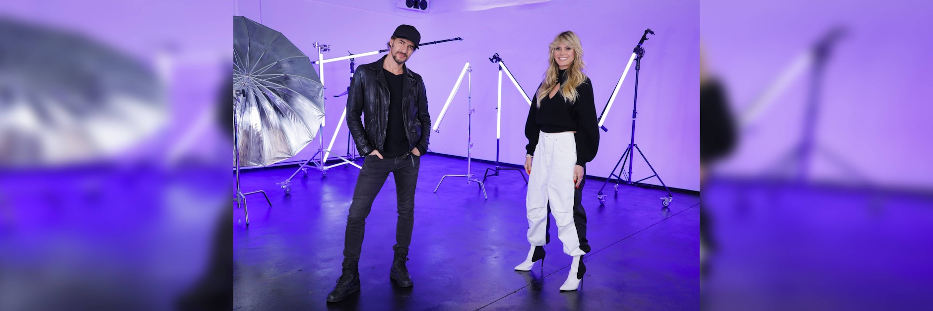 Heidi Klum und Thomas Hayo wieder zusammen am GNTM-Set.