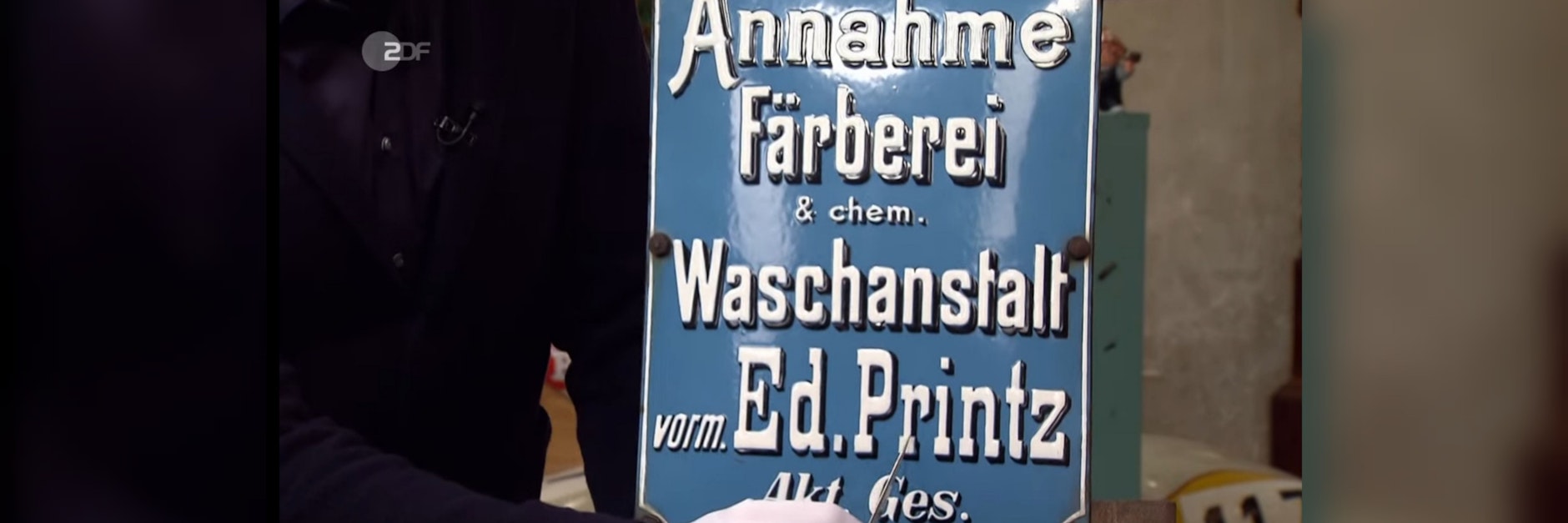 Geht für einen Hammer-Preis weg bei&nbsp;„Bares für Rares“: dieses Emaille-Schild.