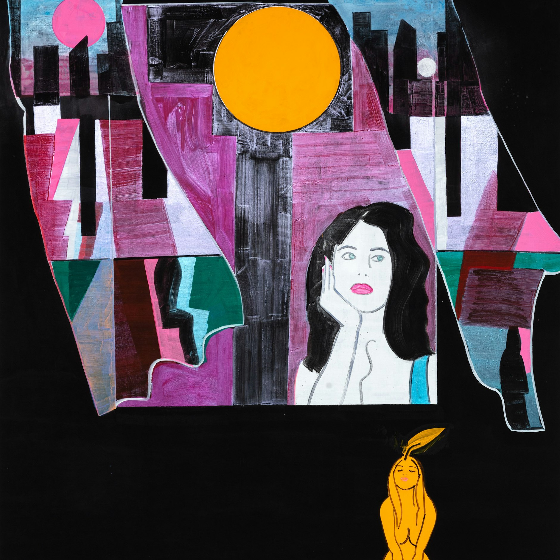 Sojourner Truth Parsons Pray for Sex, 2020-2021 Acrylic on canvas<br>248,5 x 202,8 x 5 cm<br>Courtesy the artist and Foxy Production, New York<br>