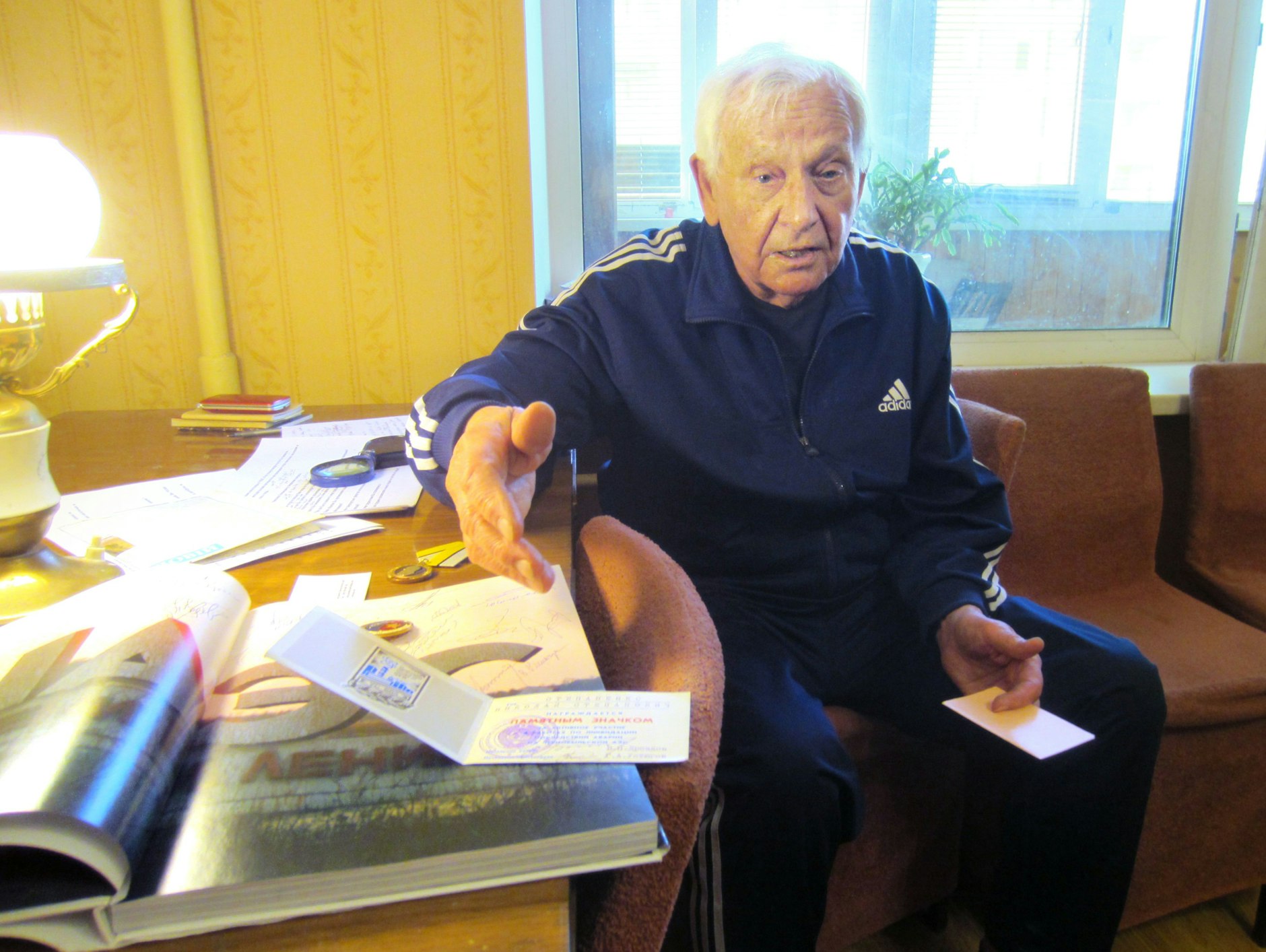 Nikolaj Stepanenko (88) war als stellvertretender Chef der Verwaltung des Gebiets Kiew nach der Reaktorkatastrophe von Tschernobyl für die Umsiedlung der Einwohner der Städte Prypjat, Tschernobyl und weiteren 27 Dörfern verantwortlich.