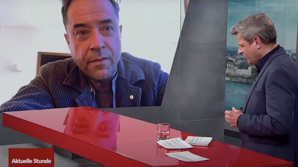 Jan Josef Liefers am Freitag in einem Interview mit der Aktuellen Stunde im öffentlich-rechtlichen Sender WDR.