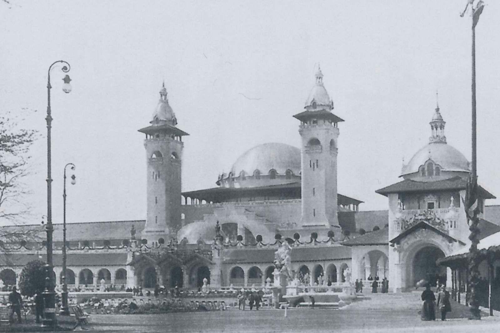 Einem Dom glich das Hauptgebäude der Berliner Gewerbeausstellung 1896. Die Kuppelschale hatte einen Durchmesser von 30 Metern. Allein unter diesem Dach präsentierten sich 13 Branchen.