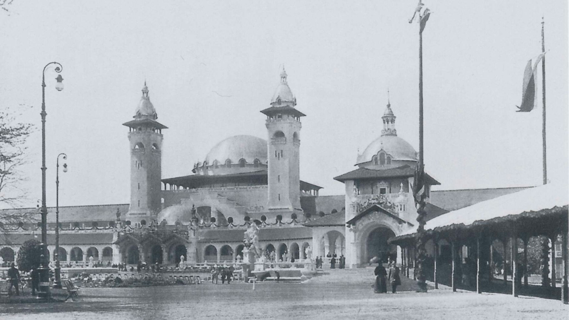 Einem Dom glich das Hauptgebäude der Berliner Gewerbeausstellung 1896. Die Kuppelschale hatte einen Durchmesser von 30 Metern. Allein unter diesem Dach präsentierten sich 13 Branchen.