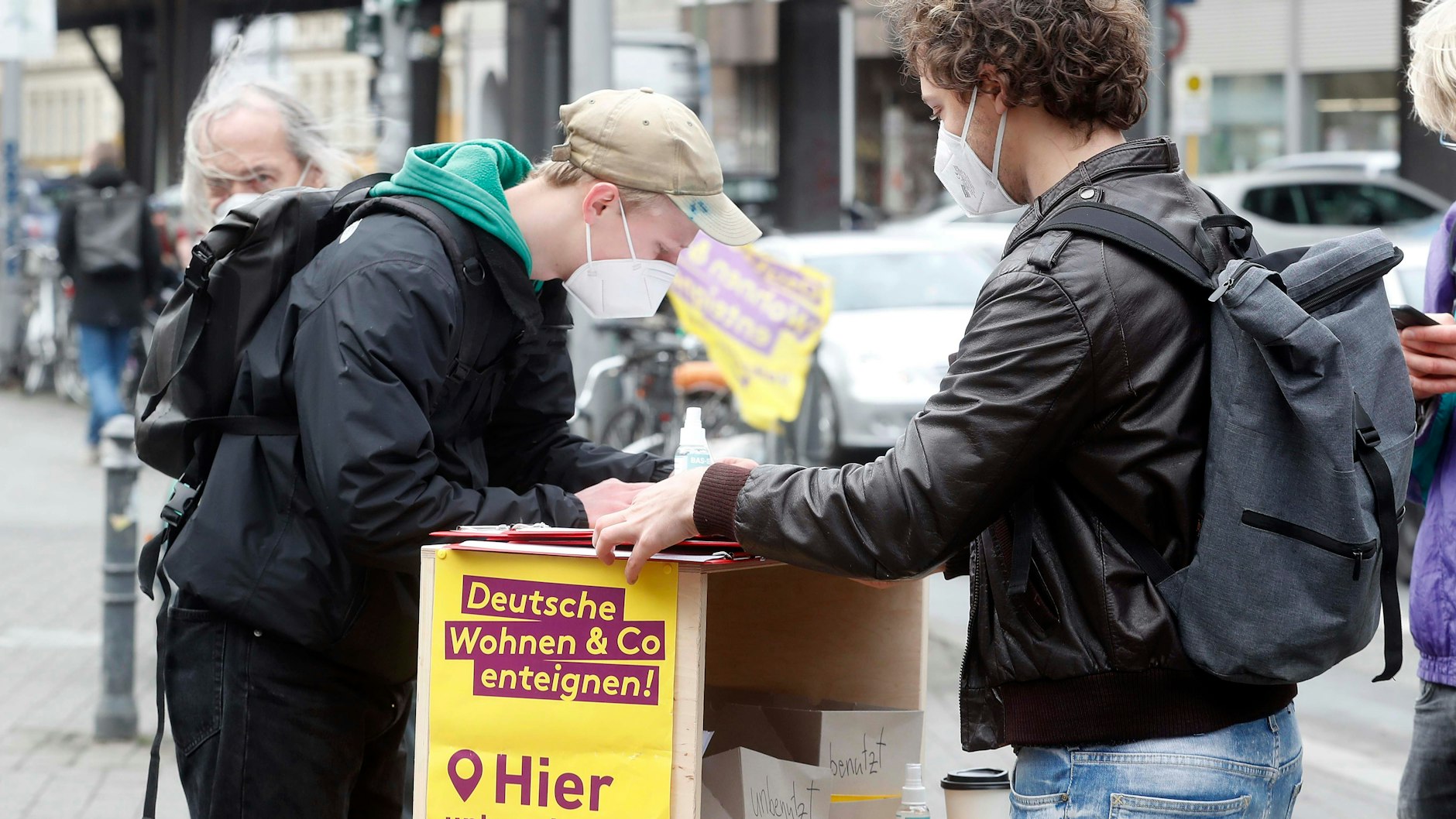 Signing for cheaper apartments.