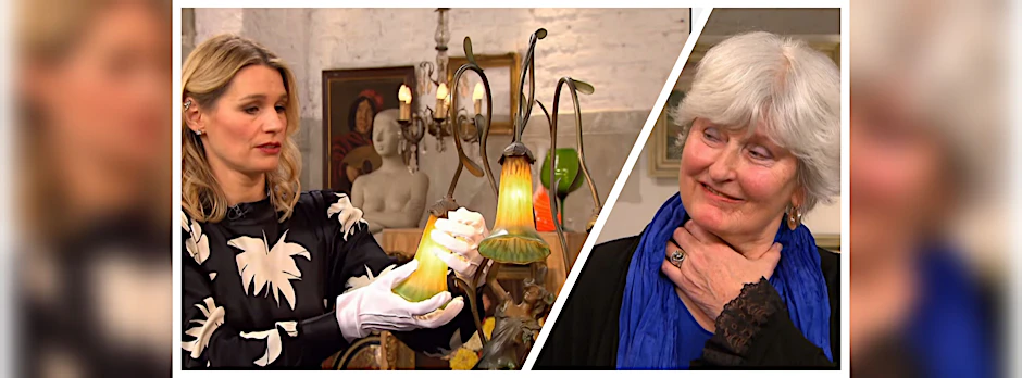 Gabriele Bottenberg erhofft sich einen guten Preis für diese Lampe. Aber es gibt eine traurige Überraschung.&nbsp;