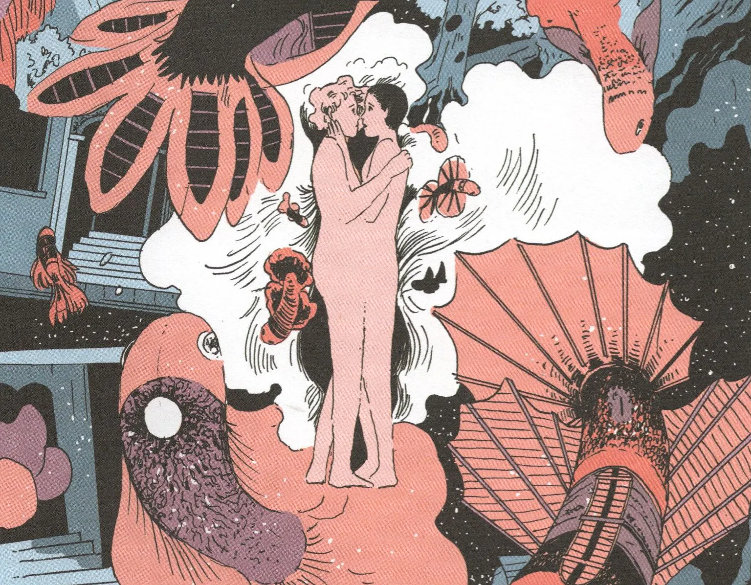 Organische Formen, innige Liebe: Frauen bauen sich den Weltraum, wie es ihnen gefällt.<br>